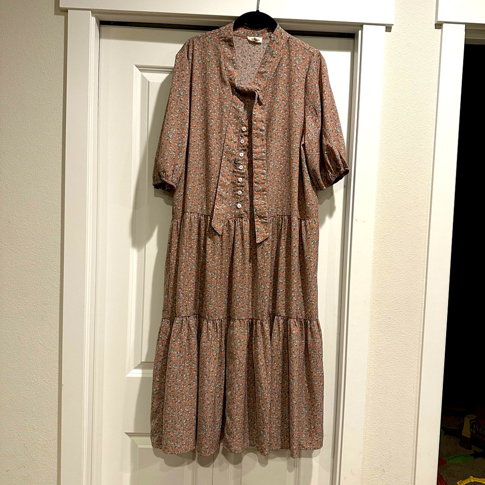POL Tiered Floral Dress